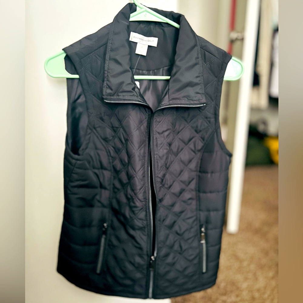 NWT Christopher & Banks Women's Gray Vest